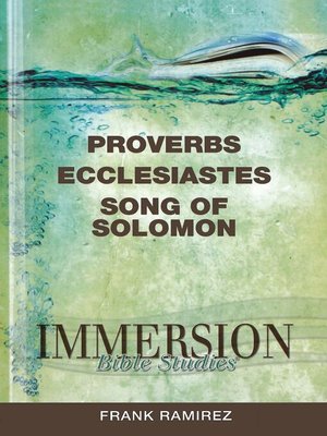cover image of Immersion Bible Studies